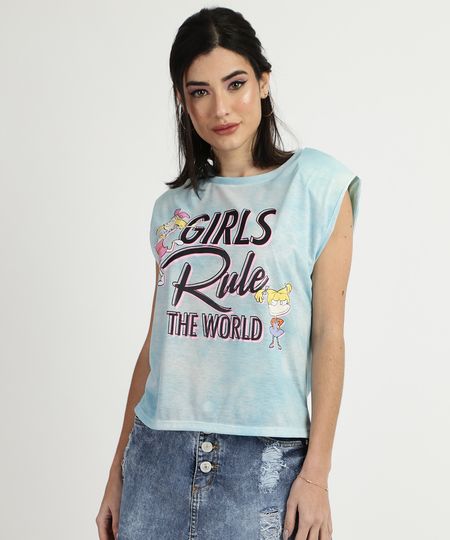 Blusa-Feminina---Girls-Rule-The-Word--Estampada-Tie-Dye-sem-Manga-Azul-9957269-Azul_1