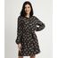 Vestido-Chemise-Feminino-Estampado-Floral-Manga-Longa-Gola-Esporte-Preto-9893778-Preto_1