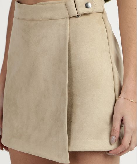 short saia de suede