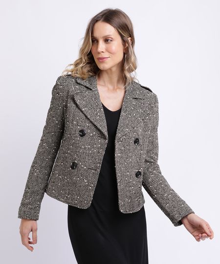 Blazer-Feminino-Texturizado-Transpassado-Curto-com-Botoes-Cinza-9814324-Cinza_1 Blazer-Feminino-Texturizado-Transpassado-Curto-com-Botoes-Cinza-9814324-Cinza_1