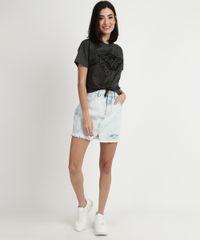 Blusa-Feminina-Mulher-Maravilha-com-No-Manga-Curta-Cinza-Mescla-Escuro-9941968-Cinza_Mescla_Escuro_3