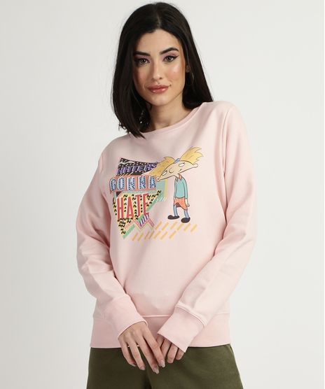 Blusao-de-Moletom-Feminino-Hey-Arnold--Rosa-9957149-Rosa_1