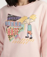 Blusao-de-Moletom-Feminino-Hey-Arnold--Rosa-9957149-Rosa_4