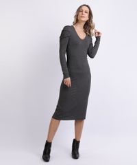 Vestido-Feminino-Midi-Manga-Longa-Bufante-Cinza-Mescla-Escuro-9958246-Cinza_Mescla_Escuro_1