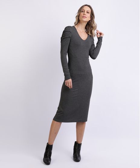 Vestido-Feminino-Midi-Manga-Longa-Bufante-Cinza-Mescla-Escuro-9958246-Cinza_Mescla_Escuro_1