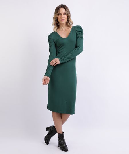 Vestido-Feminino-Midi-Manga-Longa-Bufante-Verde-Escuro-9958246-Verde_Escuro_1 Vestido-Feminino-Midi-Manga-Longa-Bufante-Verde-Escuro-9958246-Verde_Escuro_1