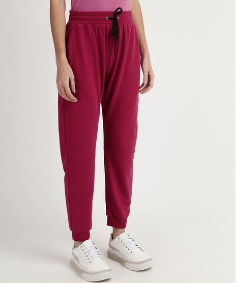 Calca-Feminina-de-Moletom-Jogger-com-Recortes-Pink-9037257-Pink_1