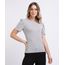 Blusa-Feminina-Canelada-Manga-Curta-com-Perolas-Decote-Redondo-Cinza-Mescla-9943239-Cinza_Mescla_1