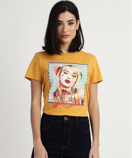 Blusa-Feminina-Arlequina-Manga-Curta-Mostarda-9959441-Mostarda_1