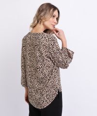 Blusa-Feminina-Ampla-Estampada-Animal-Print-Onca-Manga-7-8-Decote-V-Marrom-9898063-Marrom_2