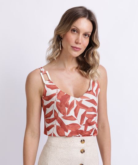 Regata-Feminina-Estampada-de-Folhas-Alca-com-Fivela-Decote-em-V-Off-White-9952201-Off_White_1