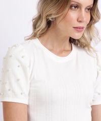 Blusa-Feminina-Canelada-Manga-Curta-com-Perolas-Decote-Redondo-Off-White-9943239-Off_White_4