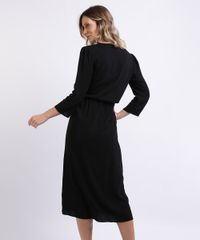 Vestido-Feminino-Midi-Estampado-Manga-7-8-Decote-V-Preto-9951186-Preto_2