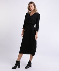 Vestido-Feminino-Midi-Estampado-Manga-7-8-Decote-V-Preto-9951186-Preto_3