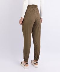 Calca-Feminina-Jogger-em-Suede-Cintura-Alta-Cos-com-Cordao-Verde-9959079-Verde_2
