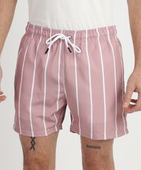 Short-Masculino-Estampado-Listrado-com-Elastico-Rosa-9959885-Rosa_1