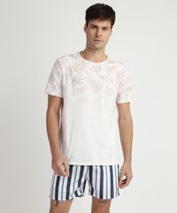 Shorts-Masculino-Estampado-Listrado-de-Elastico--Branco-9959886-Branco_3