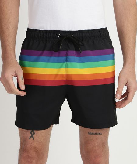 Short-Masculino-Pride-Estampado-Listrado-Arco-Iris--Preto-9959889-Preto_1 Short-Masculino-Pride-Estampado-Listrado-Arco-Iris--Preto-9959889-Preto_1
