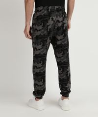 Calca-Masculina-Jogger-Estampada-Camuflada-em-Moletom--Cinza-9905179-Cinza_2