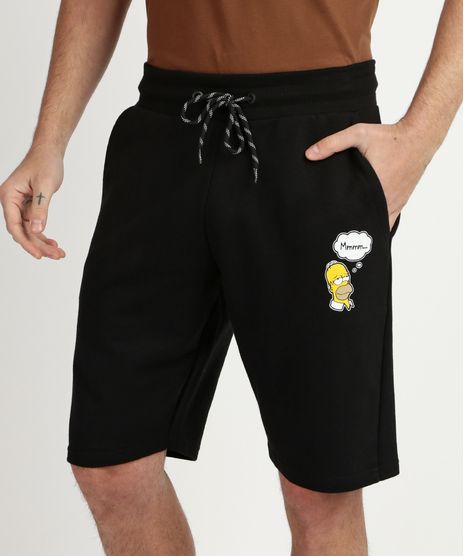 Bermuda-de-Moletom-Masculino-Relexad-Os-Simpsons-com-Bolsos-Preta-9957438-Preto_1