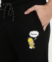 Bermuda-de-Moletom-Masculino-Relexad-Os-Simpsons-com-Bolsos-Preta-9957438-Preto_4