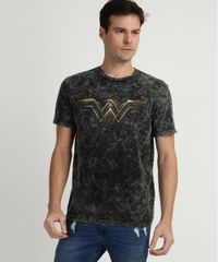 Camiseta-Masculina-Estampada-Marmorizada-Mulher-Maravilha-Manga-Curta-Gola-Careca-Chumbo-9944524-Chumbo_1