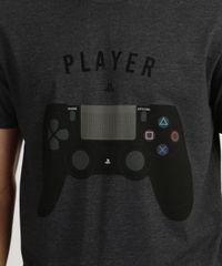Camiseta-Masculina--Player--Controle-de-Video-Game-Manga-Curta-Gola-Careca-Cinza-9949445-Cinza_4