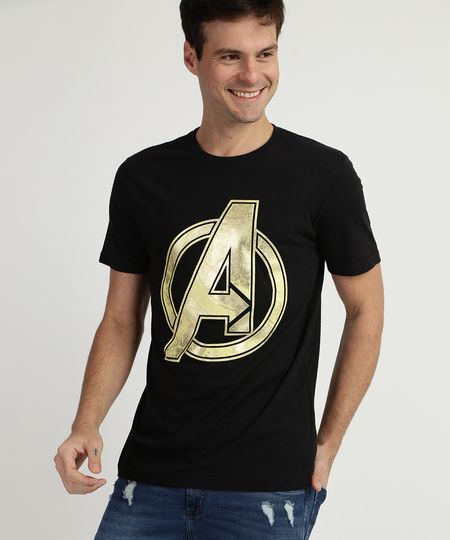 Camiseta-Masculina-Avengers-Manga-Curta-Gola-Careca--Preta-9955461-Preto_1