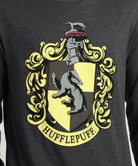 Camiseta-Masculina--Hufflepuff--Harry-Potter-Manga-Longa-Gola-Careca-Cinza-9957540-Cinza_4