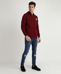 Blusao-de-Moletom-Masculino-com-Capuz-e-Ziper-Vermelho-9781709-Vermelho_3