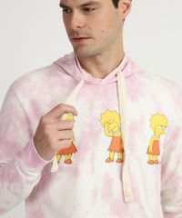 Blusao-de-Moletom-Masculino-Lisa-Simpson-Estampado-Tie-Dye-com-Capuz-e-Bolso-Canguru-Rosa-9954607-Rosa_4