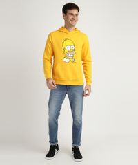 Blusao-de-Moletom-Masculino-Hommer-Simpsons-com-Capuz--Amarelo-9956616-Amarelo_3