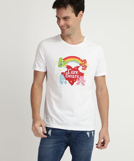 Camiseta-Masculina--Care-Bears--Ursinhos-Carinhosos-Manga-Curta-Gola-Careca-Branca-9957594-Branco_1