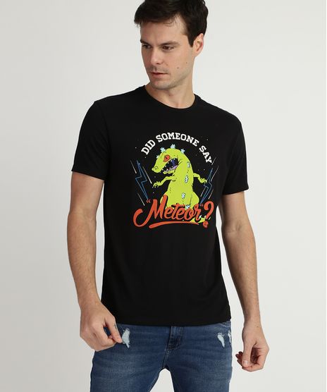 Camiseta-Masculina-Dinossauro-Rugrats-os-Anjinhos-Manga-Curta-Gola-Careca-Preta-9959862-Preto_1
