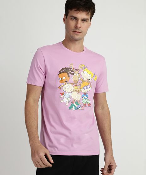 Camiseta-Masculina-Turma-Rugrats-os-Anjinhos-Manga-Curta-Gola-Careca-Lilas-9959860-Lilas_1