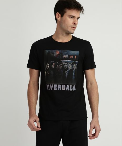 Camiseta-Masculina--Riverdale--Manga-Curta-Gola-Careca-Preta-9956612-Preto_1