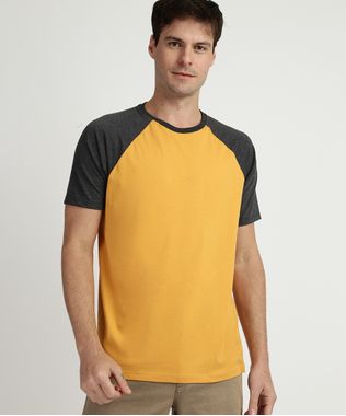 Camiseta-Masculina-Basica-Raglan-Manga-Curta-Gola-Careca-Amarela-8808223-Amarelo_1