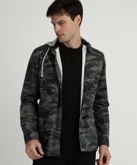 Camisa-Masculina-Estampada-Camuflado-com-Capuz-Manga-Longa-Verde-Militar-9838773-Verde_Militar_1