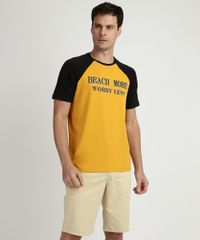 Bermuda-de-Sarja-Texturizada-Masculina-Chino-Reta-com-Bolsos-Amarelo-Claro-9953584-Amarelo_Claro_3