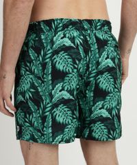 Bermuda-Masculina-Estampada-Folhagens-com-Cadarco-e-Bolsos-Verde-9513693-Verde_2