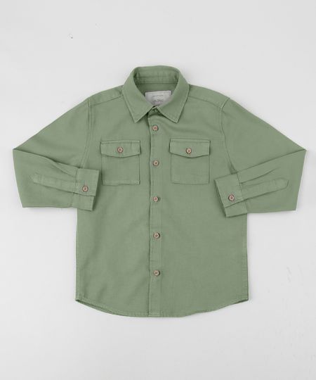 Camisa-de-Sarja-Infantil-Estampada-Com-Bolsos-Verde-Claro-9808456-Verde_Claro_1 Camisa-de-Sarja-Infantil-Estampada-Com-Bolsos-Verde-Claro-9808456-Verde_Claro_1