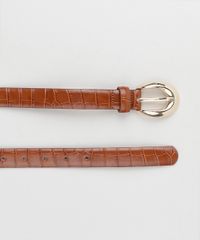 Cinto-Feminino-Medio-com-Fivela-Redonda-Textura-Croco-Caramelo-9922829-Caramelo_2