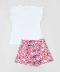 Conjunto-Infantil-de-Blusa-com-Babados-Manga-Curta-Off-White---Short-Estampado-Rosa-9954803-Rosa_3