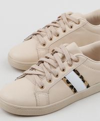Tenis-Feminino-Oneself-com-Recorte-Animal-Print-de-Onca-Bege-9955257-Bege_3
