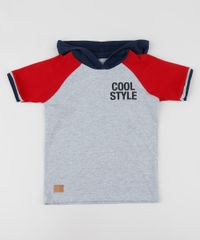Camiseta-Infantil--Cool-Style--com-Capuz-Manga-Curta-Raglan-Gola-Careca-Cinza-Mescla-Claro-9908216-Cinza_Mescla_Claro_1