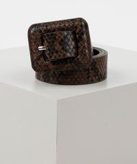 Cinto-Feminino-Medio-com-Fivela-Quadrada-Animal-Print-de-Cobra-Marrom-9922830-Marrom_1