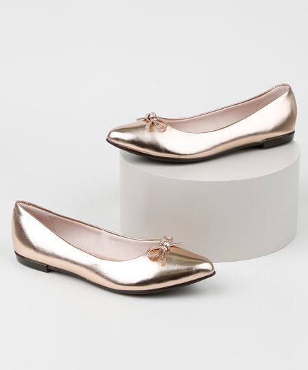 Sapatilha-Feminina-Moleca-Bico-Fino-com-Laco-Metalizada-Dourada-9947263-Dourado_1