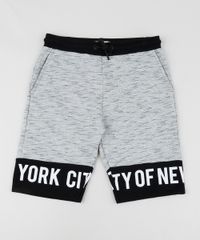 Bermuda-de-Moletom-Juvenil--New-York--com-Cordao-Cinza-Mescla-Claro-9954261-Cinza_Mescla_Claro_1
