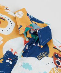 Camisa-Infantil-Estampada-de-Monstros-Manga-Curta-Multicor-9954869-Multicor_5