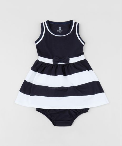 Vestido-Infantil-com-Laco-e-Listras-sem-Manga-Decote-Redondo---Calcinha--Azul-Marinho-9958884-Azul_Marinho_1